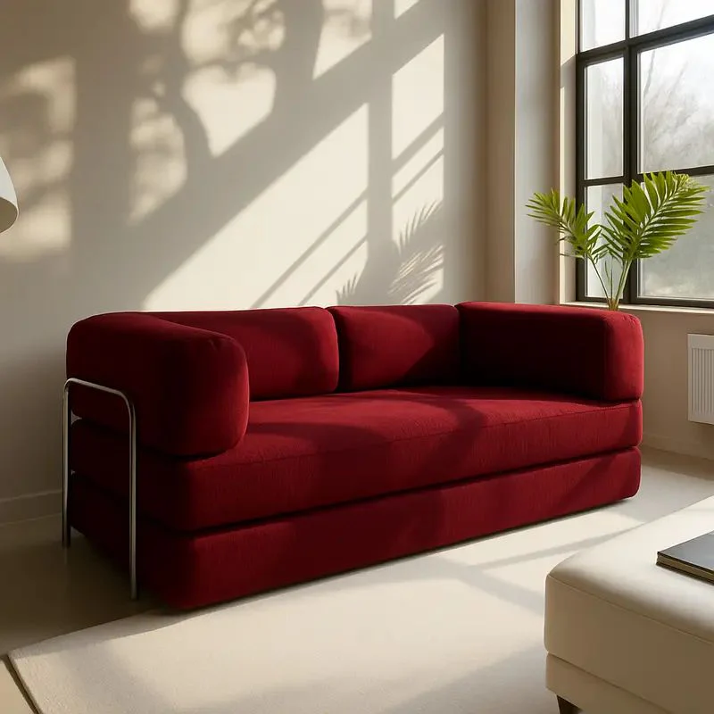 Sofá Cama Bloom - Cor Vermelho